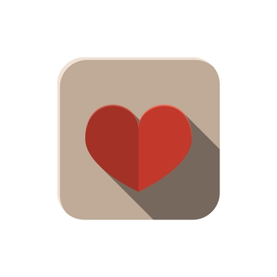 Social media composition with square shaped icon with heart image vector illustration