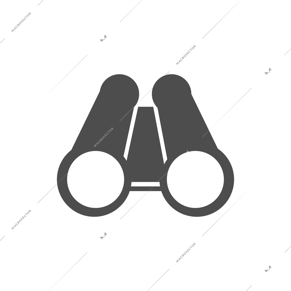 Binoculars flat pictogram on white background vector illustration