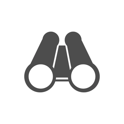 Binoculars flat pictogram on white background vector illustration