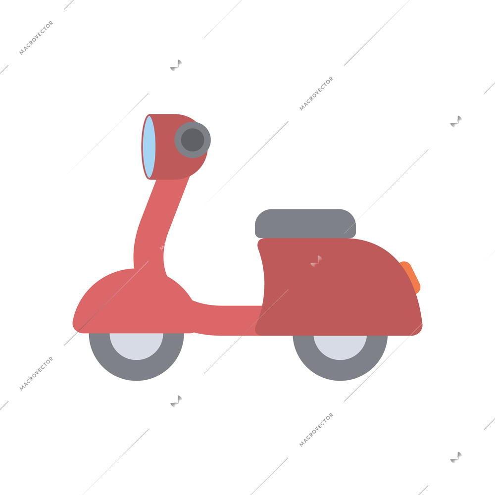 Motocycle icon in flat style vector illustration