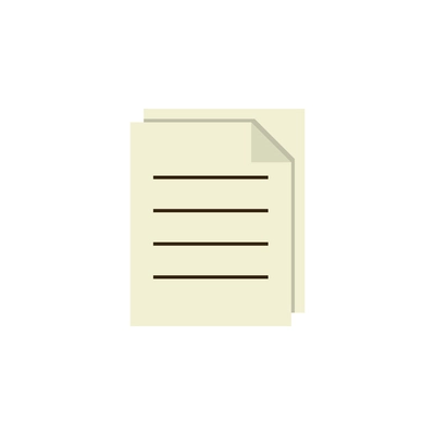 Flat icon with paper sheet document file vector illustration