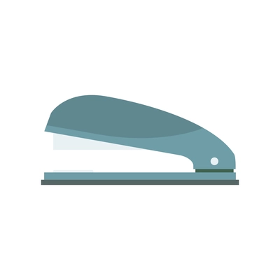 Office stapler side view flat icon vector illustration