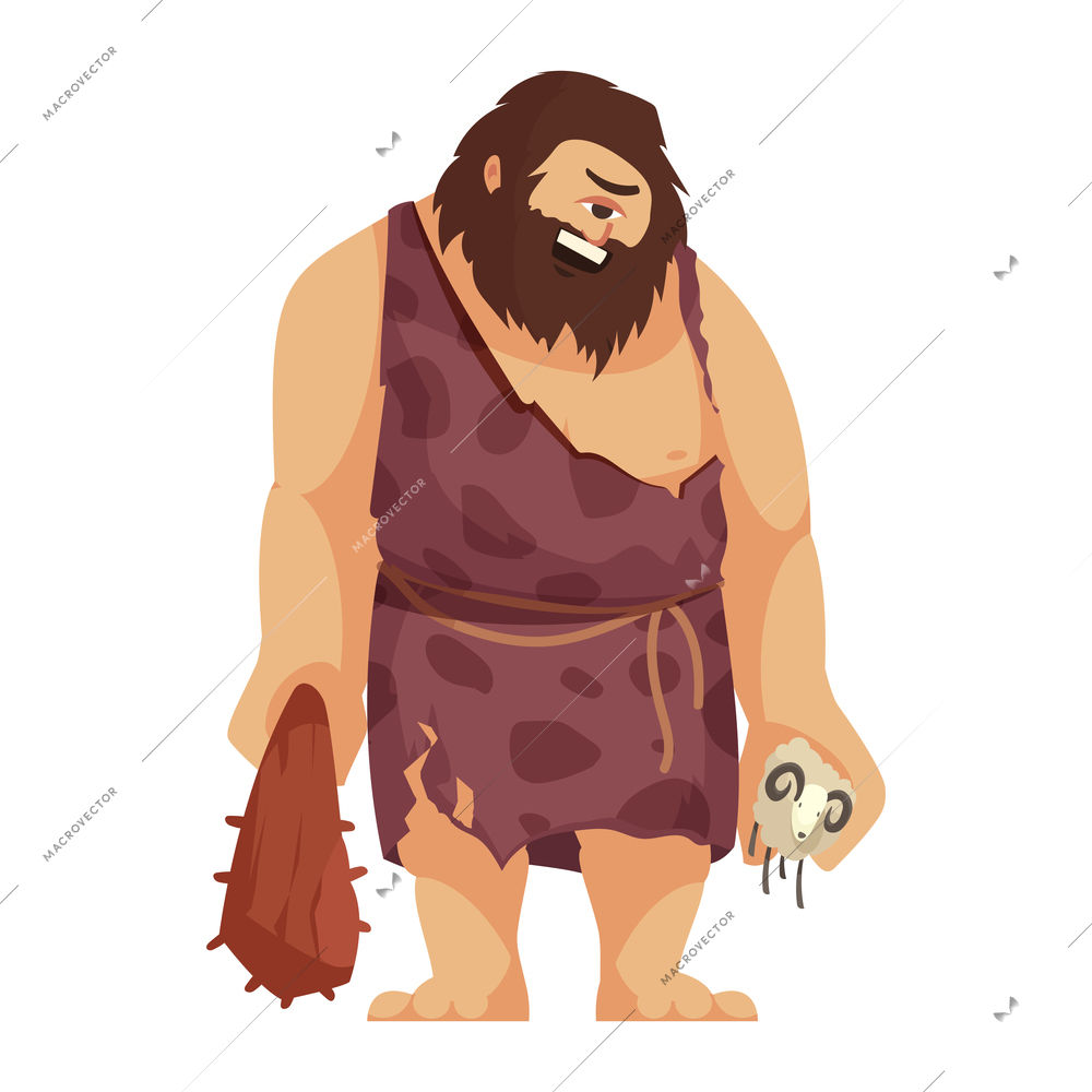 Greek gods mythical creatures composition with isolated character of creature vector illustration