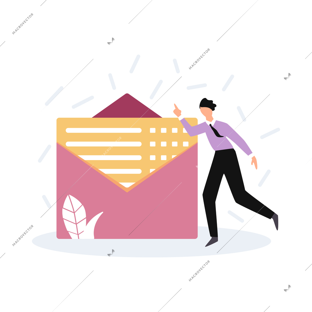 Business analytics chart composition with flat human character and data optimization marketing icons vector illustration