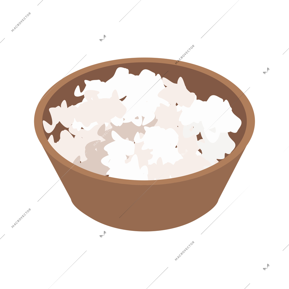 Dairy production isometric composition with isolated image of milk product vector illustration
