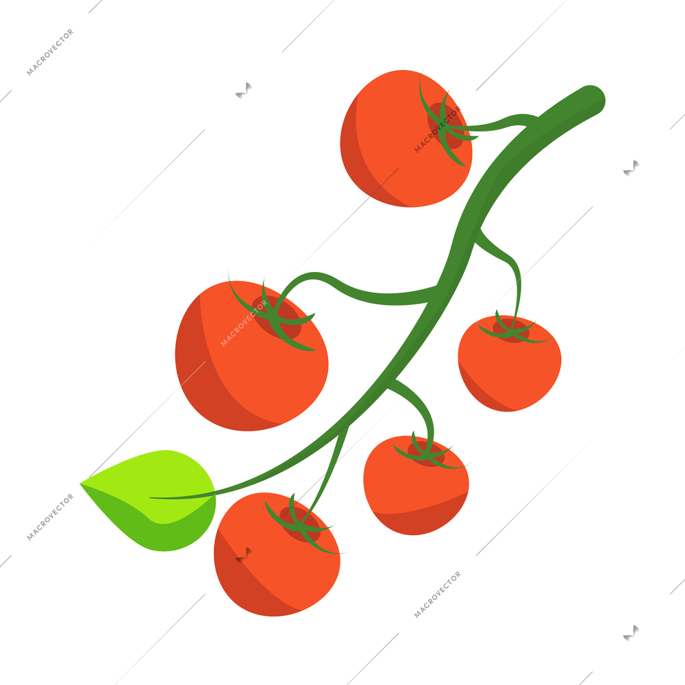 Farmers market isometric composition with isolated image of organic farm product on blank background vector illustration