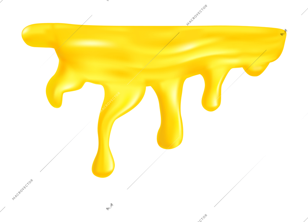 Realistic juice drop splash composition with isolated liquid spot on blank background vector illustration