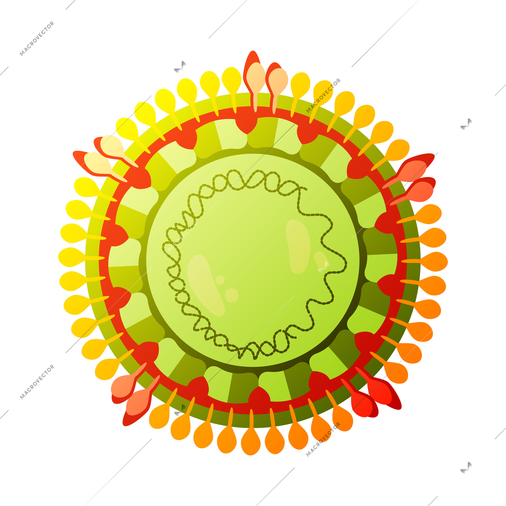 Human virus composition with isolated image of hepatitis bacteria vector illustration