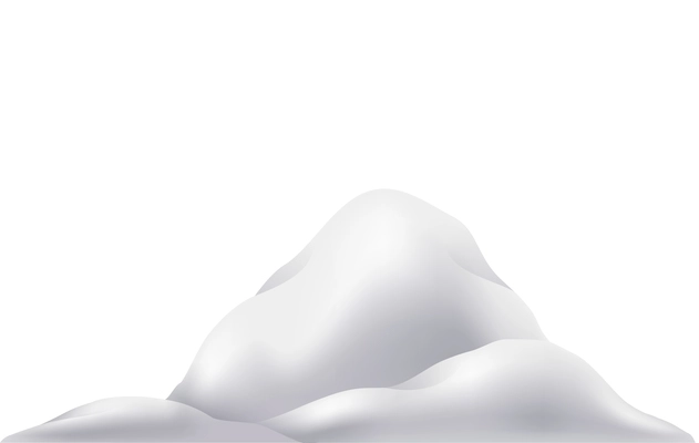 snow pile clipart black and white