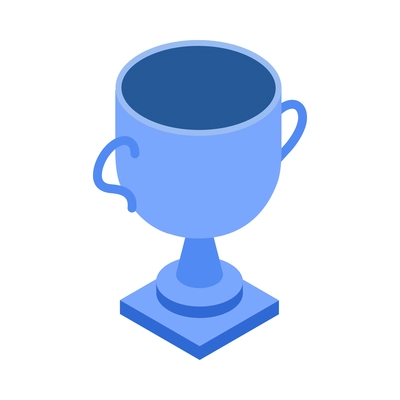 E-sport cybersport isometric composition with isolated image of trophy cup award vector illustration