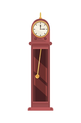 President workplace official residence composition with isolated image of presidential clock vector illustration