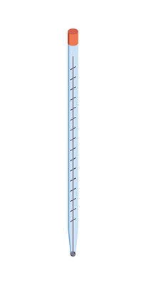 Isometric meteorological weather center forecasters composition with image of thermometer vector illustration