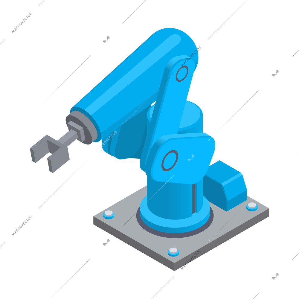 Industrial equipment composition with isolated image of factory appliance on blank background vector illustration