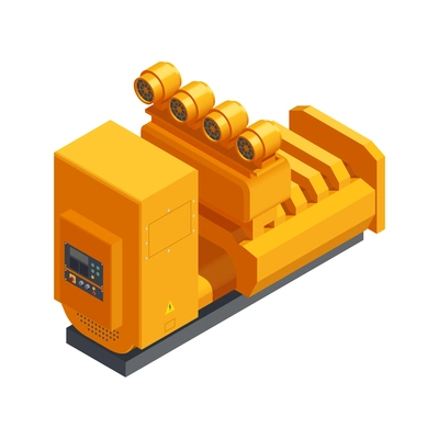 Data center equipment unit on white background isometric icon 3d vector illustration