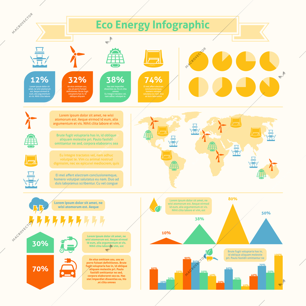 Eco natural green energy and bio fuel production growth statistics infographic presentation layout  chart  abstarct vector illustration