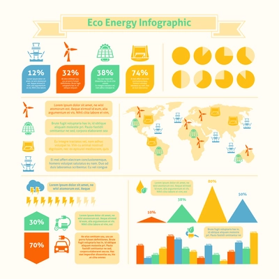 Eco natural green energy and bio fuel production growth statistics infographic presentation layout  chart  abstarct vector illustration