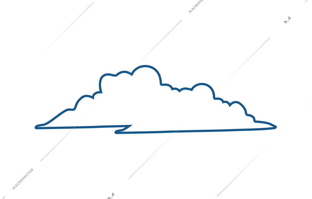 Weather sketch composition with isolated icons of weather conditions on blank background vector illustration