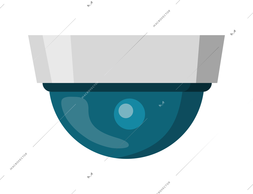 24 hours security surveillance camera composition with colored CCTV icon isolated on blank background vector illustration