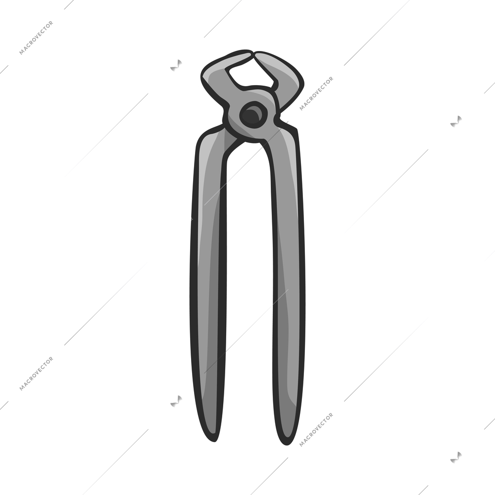 Tools composition with isolated colored icon of construction instrument on blank background vector illustration