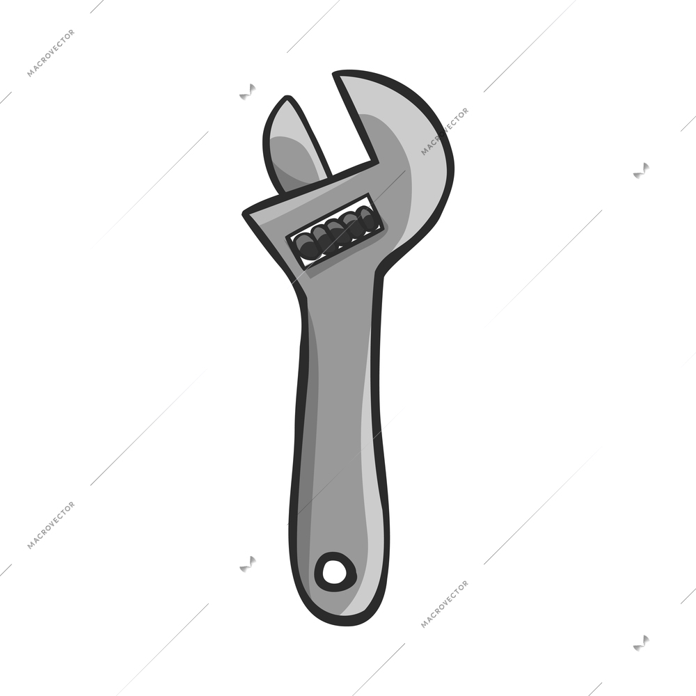 Tools composition with isolated colored icon of construction instrument on blank background vector illustration