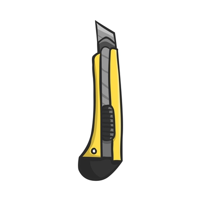 Tools composition with isolated colored icon of construction instrument on blank background vector illustration