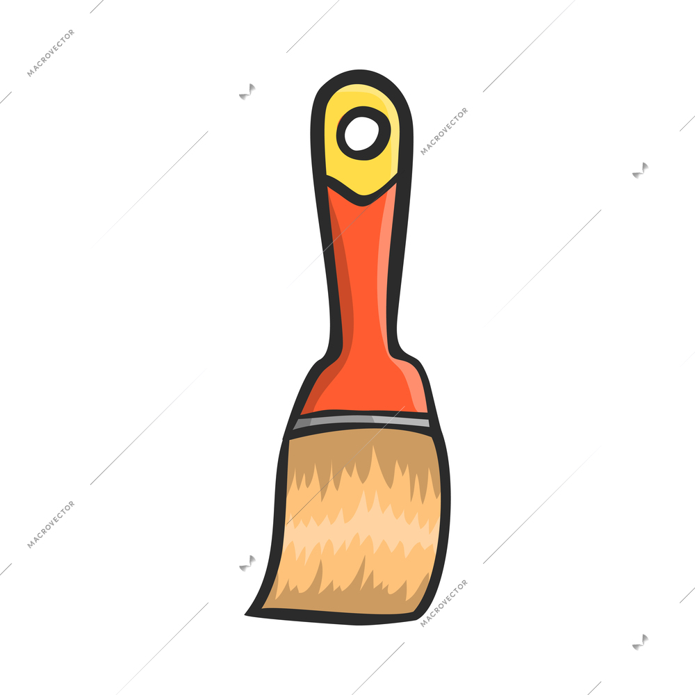 Tools composition with isolated colored icon of construction instrument on blank background vector illustration