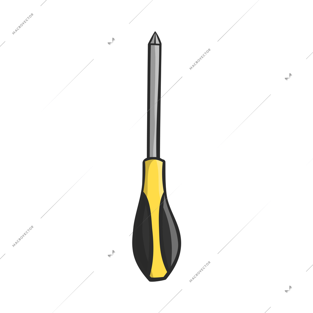 Tools composition with isolated colored icon of construction instrument on blank background vector illustration