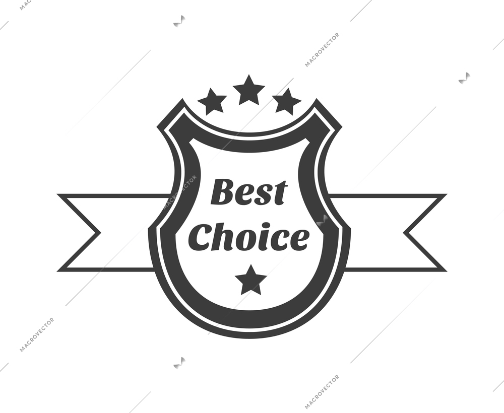 Label quality composition with isolated monochrome badge with ornate elements and text vector illustration