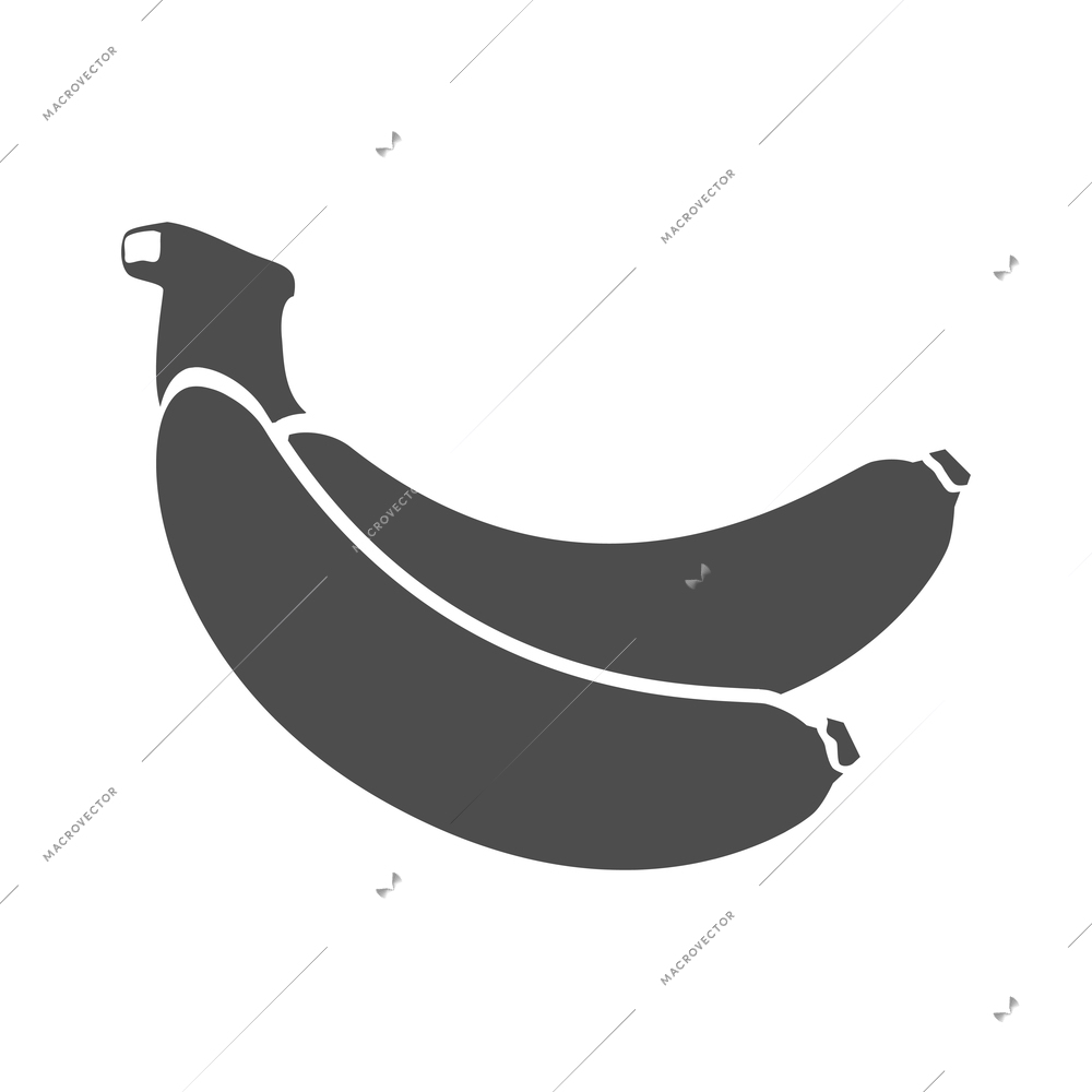 Supermarket composition with isolated monochrome food icon on blank background vector illustration