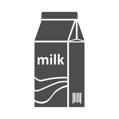 Supermarket composition with isolated monochrome food icon on blank background vector illustration