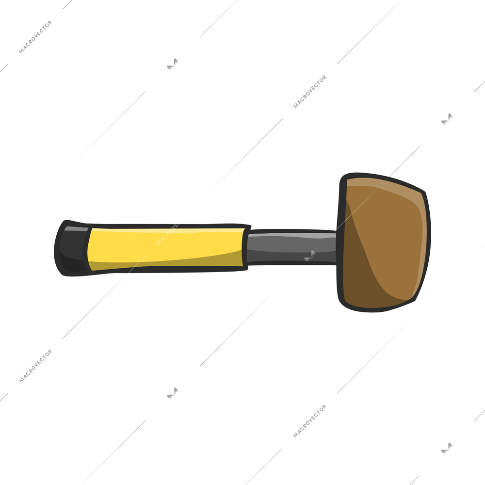 Tools composition with isolated colored icon of construction instrument on blank background vector illustration