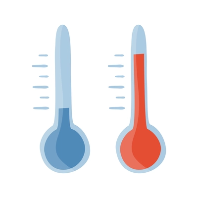 Weather doodle composition with isolated icons of weather conditions on blank background vector illustration