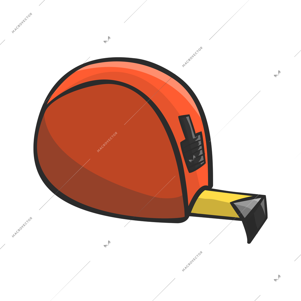 Tools composition with isolated colored icon of construction instrument on blank background vector illustration