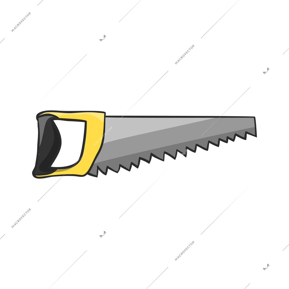 Tools composition with isolated colored icon of construction instrument on blank background vector illustration