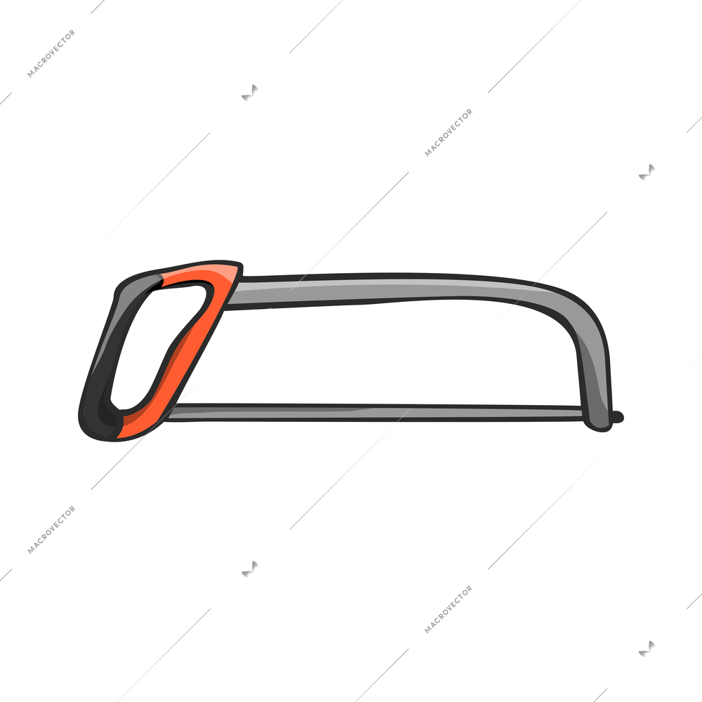 Tools composition with isolated colored icon of construction instrument on blank background vector illustration