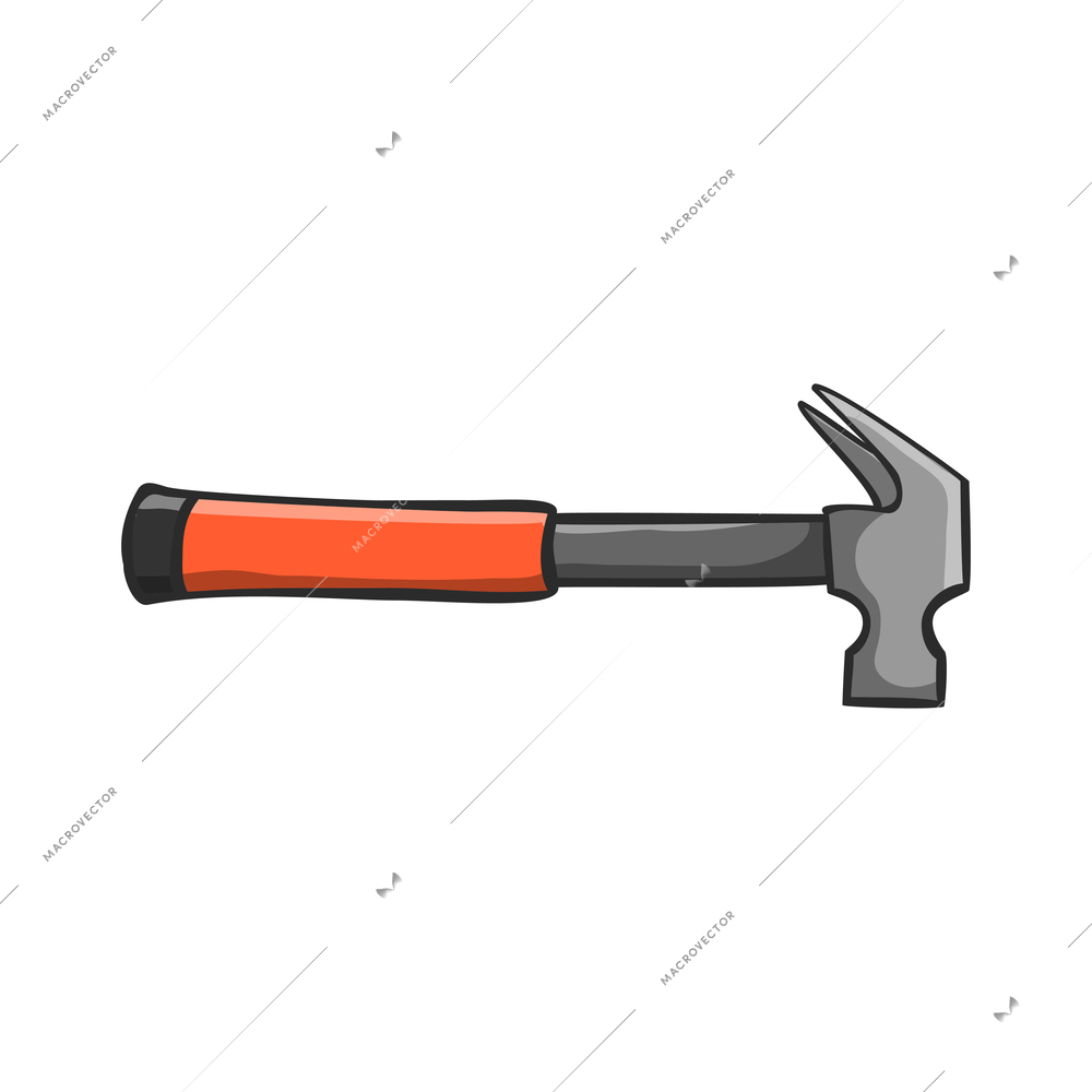 Tools composition with isolated colored icon of construction instrument on blank background vector illustration