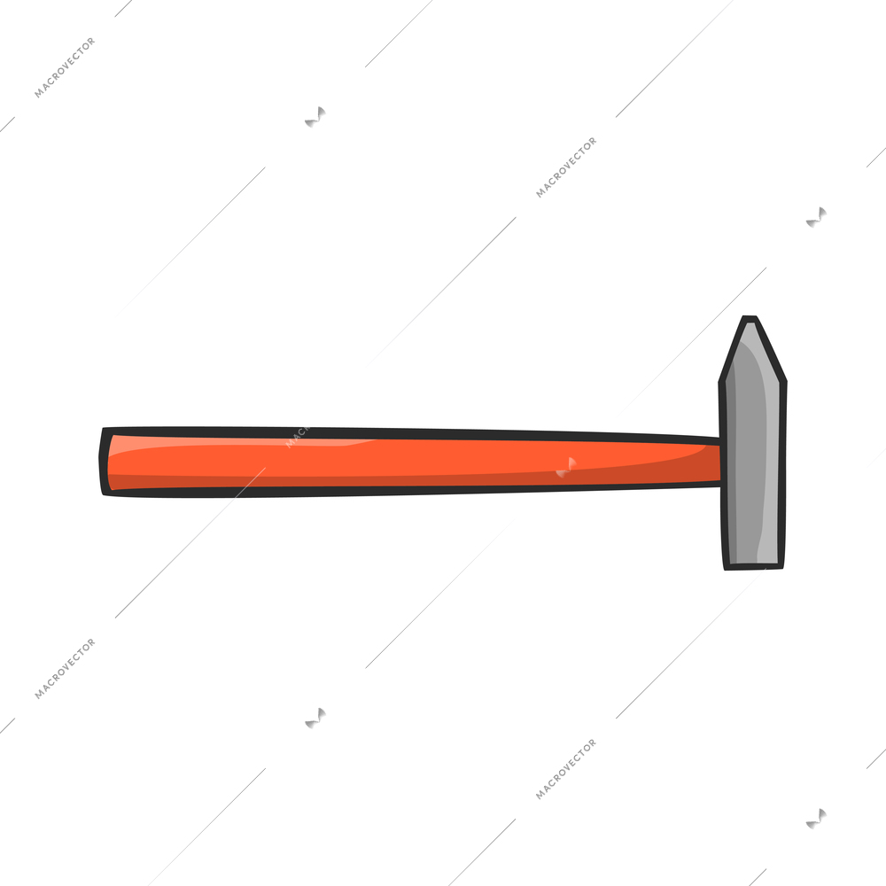 Tools composition with isolated colored icon of construction instrument on blank background vector illustration