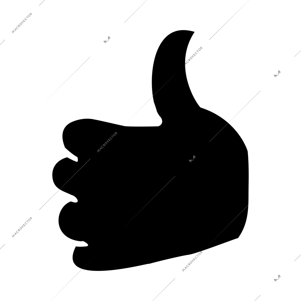 Hands composition with black isolated pictogram icon of human hand gesture on blank background ector illustration