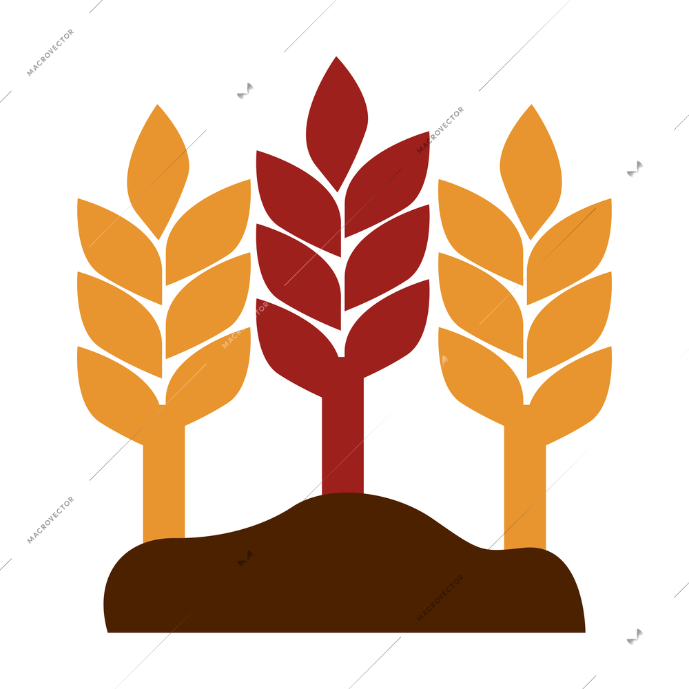 Farming harvesting and agriculture composition with isolated colored icon on blank background vector illustration