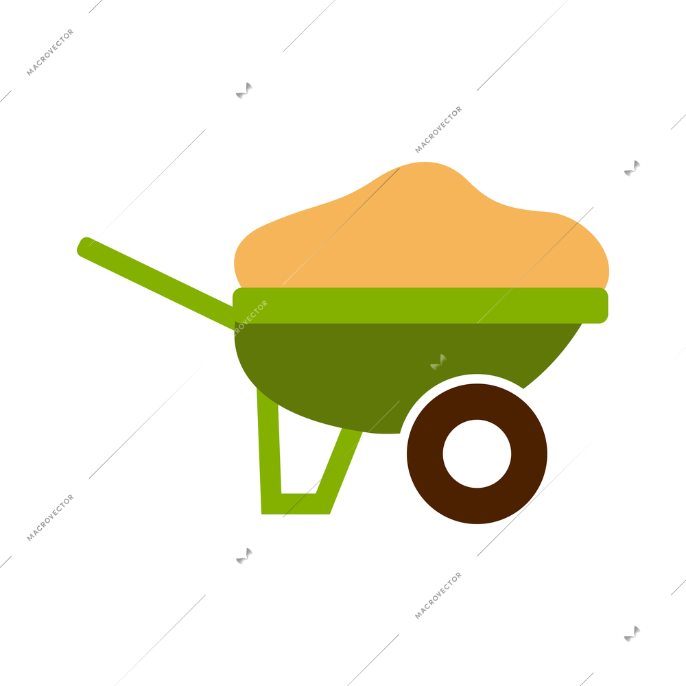 Farming harvesting and agriculture composition with isolated colored icon on blank background vector illustration