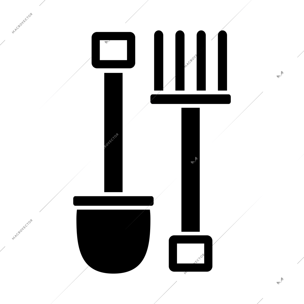 Farming harvesting and agriculture composition with isolated monochrome icon on blank background vector illustration