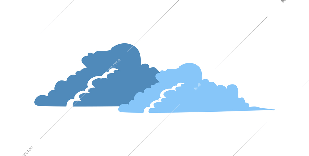 Weather doodle composition with isolated icons of weather conditions on blank background vector illustration