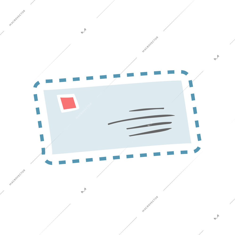 Business office stationery supplies composition with isolated sticker icon of workplace item vector illustration