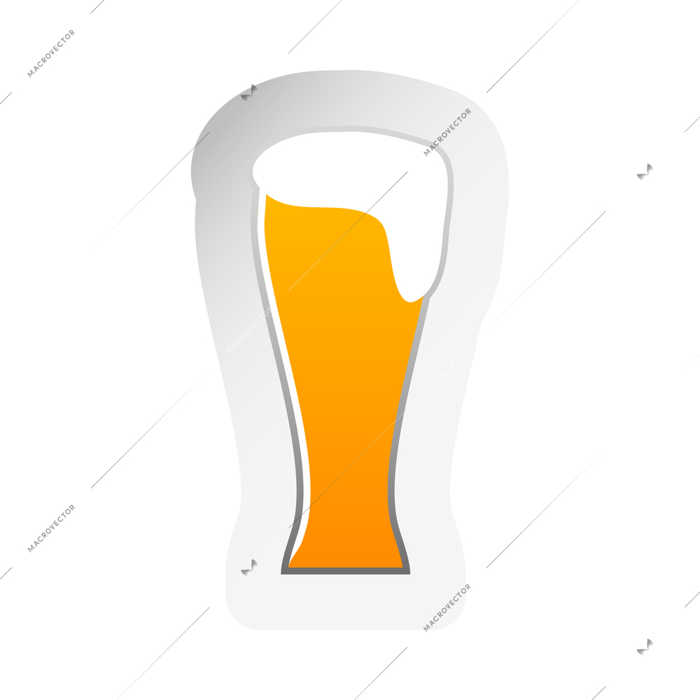 Beer composition with isolated colorful icon on blank background vector illustration