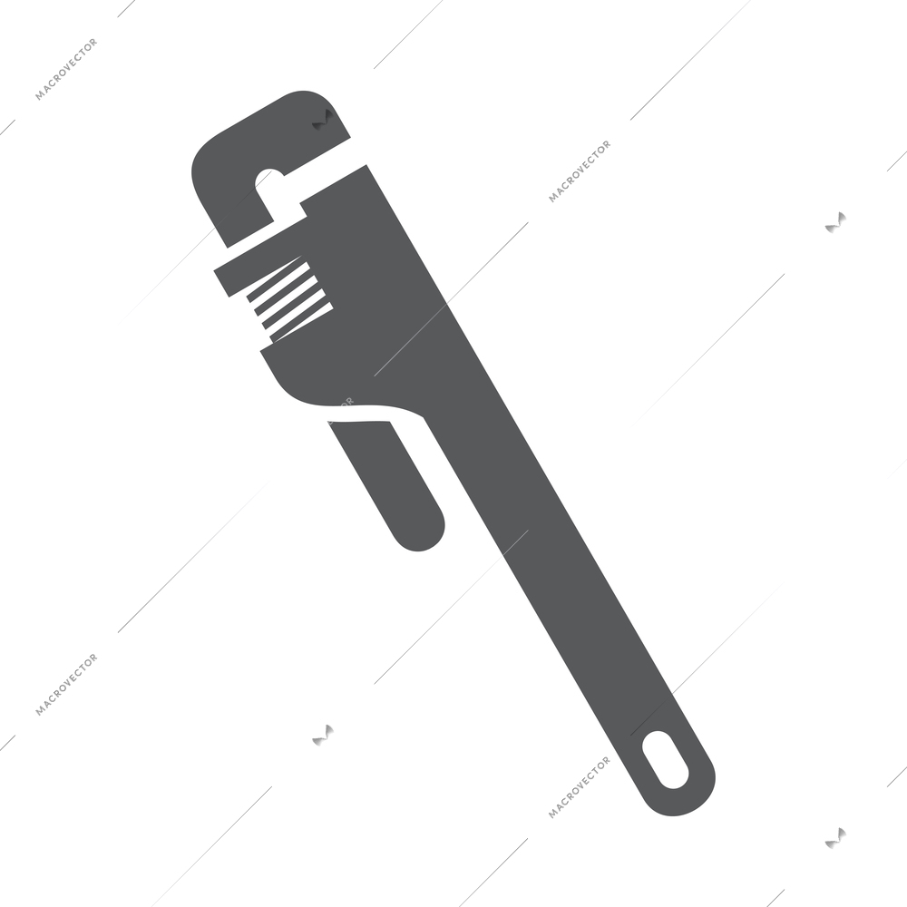 Plumbing composition with isolated pictogram icon of appliance on blank background vector illustration