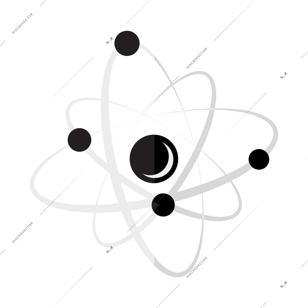 Chemistry composition with flat isolated bio technology science icon on blank background vector illustration