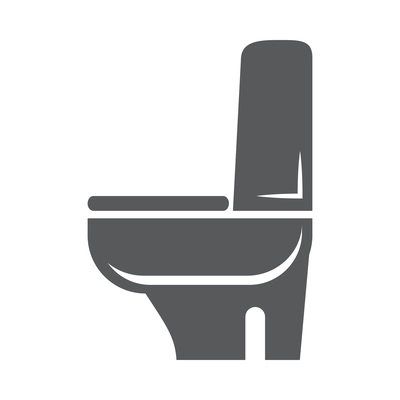 Plumbing composition with isolated pictogram icon of appliance on blank background vector illustration