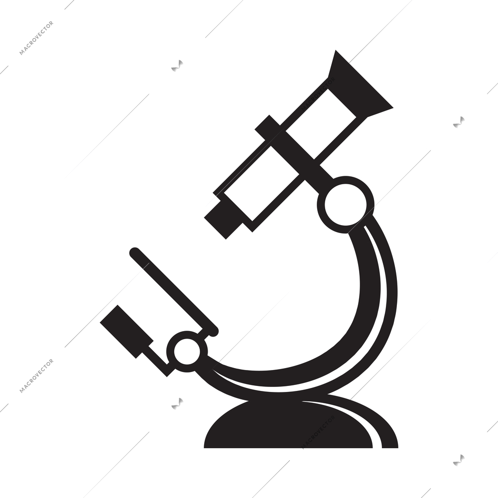 Chemistry composition with isolated monochrome bio technology science icon on blank background vector illustration