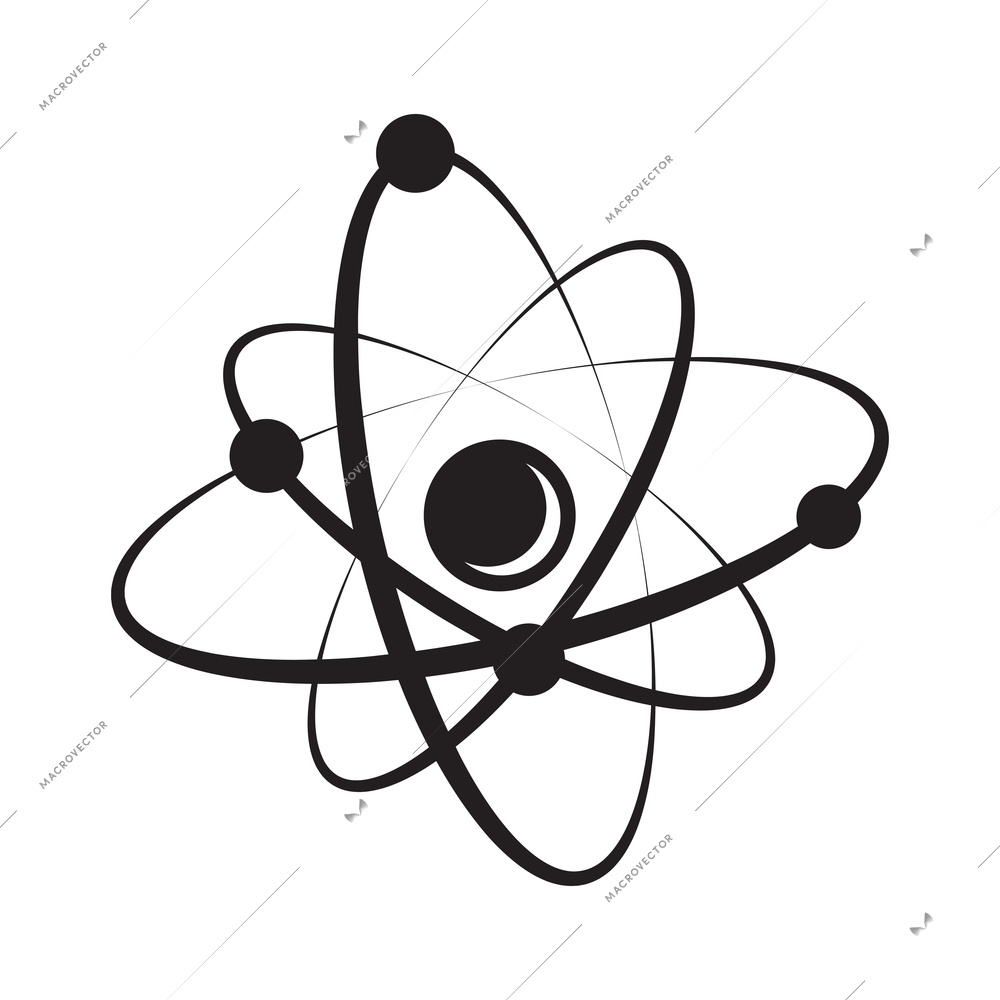 Chemistry composition with isolated monochrome bio technology science icon on blank background vector illustration