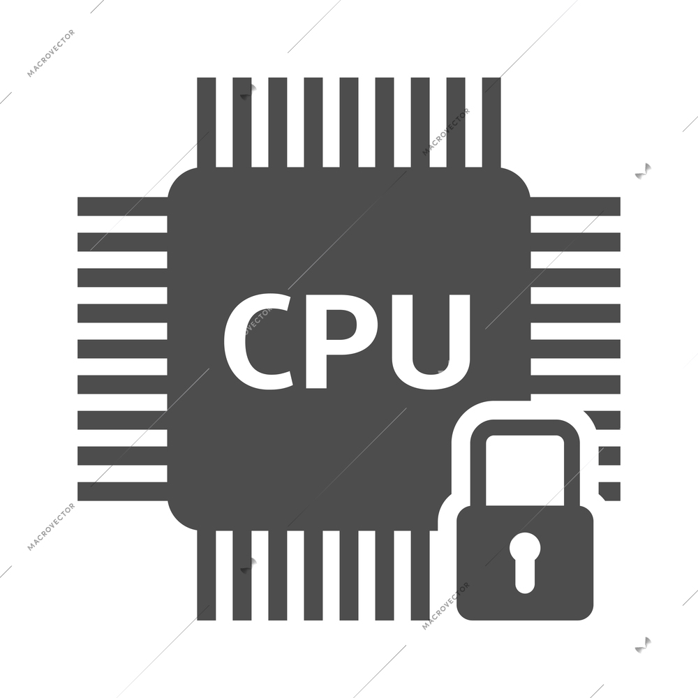 Circuit composition with isolated monochrome icon of electronic component on blank background vector illustration